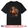 Leopard Turkey Drinking Coffee Thanksgiving Turkey Day Shirt