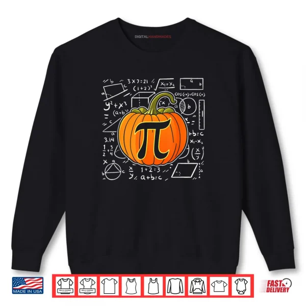Sweatshirt Pumpkin Pie Math Funny Halloween Thanksgiving Pi Day Shirt