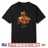 Turkey Drinking Coffee Bow Thanksgiving Turkey Day Shirt