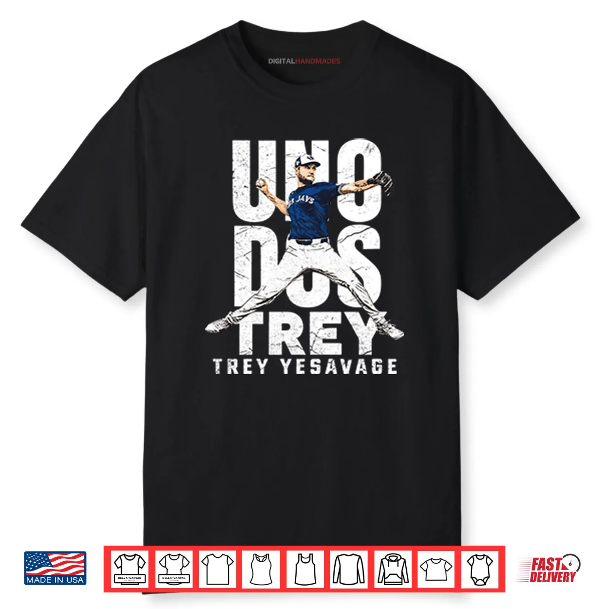 Uno Dos Trey Trey Yesavage Shirt Uno Dos Trey Trey Yesavage Shirt