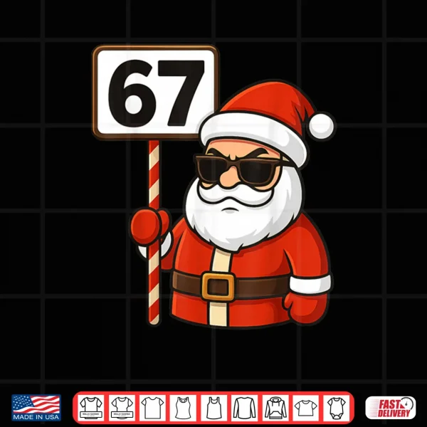 Design 67 Meme Funny Six Seven Christmas Shirt