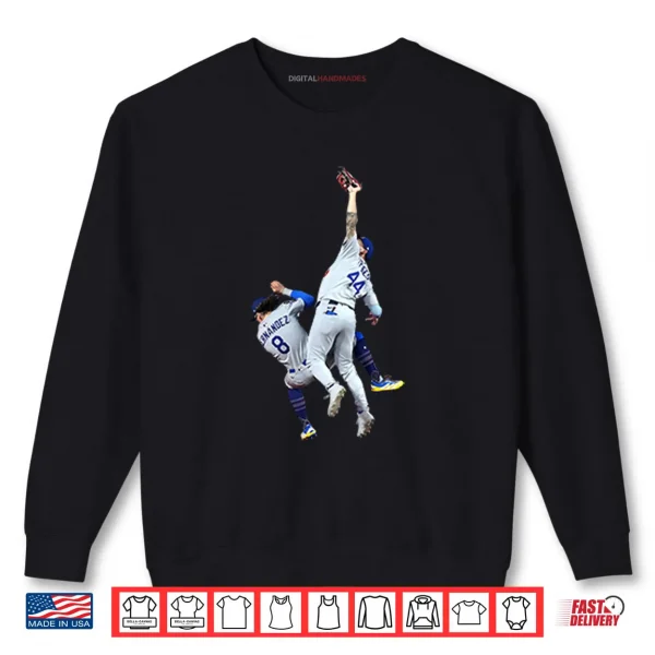 Andy Pages Hitting Kiké Hernandez Shirt 1 Sweatshirt Andy Pages Hitting Kike Hernandez Shirt