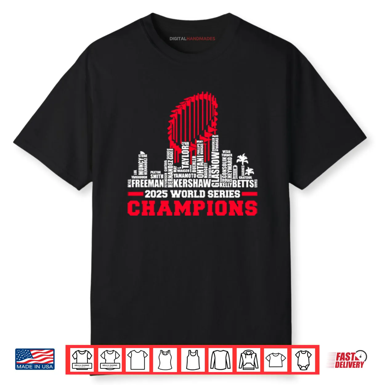 LA Baseball 2025 All Team Player Champions Shirt LA Baseball 2025 All Team Player Champions Shirt