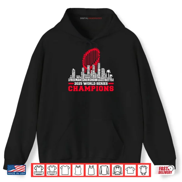 LA Baseball 2025 All Team Player Champions Shirt 2 Hoodie LA Baseball 2025 All Team Player Champions Shirt