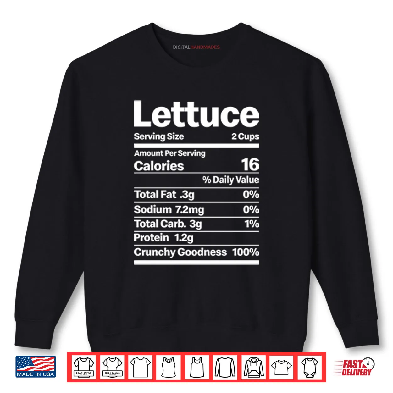 Lettuce Costume Nutrition Facts Shirt Lettuce Costume Nutrition Facts Shirt