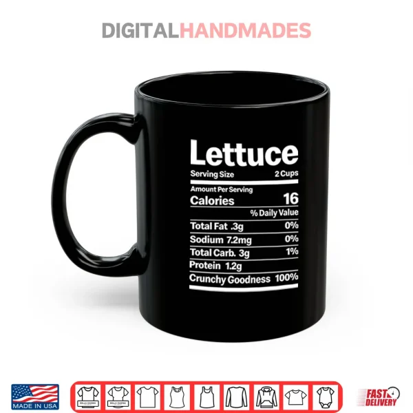 Lettuce Costume Nutrition Facts Shirt 4 Mug Lettuce Costume Nutrition Facts Shirt