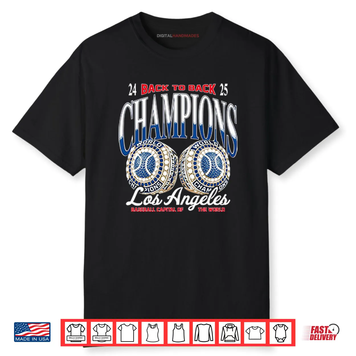 Los Angeles Baseball Capital Of The World Back To Back Champions Shirt Los Angeles Baseball Capital Of The World Back To Back Champions Shirt
