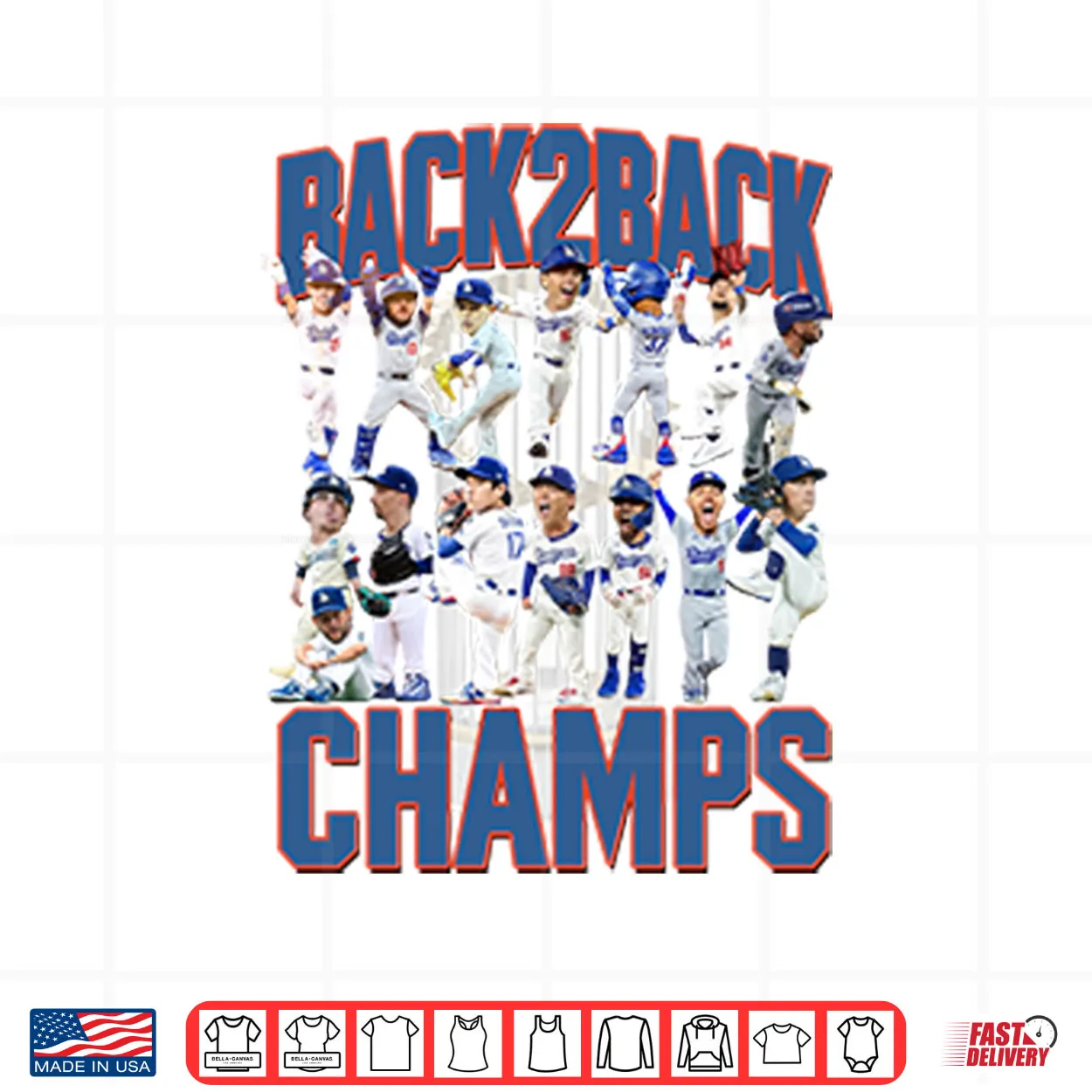 Los Angeles Dodgers Back2back Champs Shirt Los Angeles Dodgers Back2back Champs Shirt