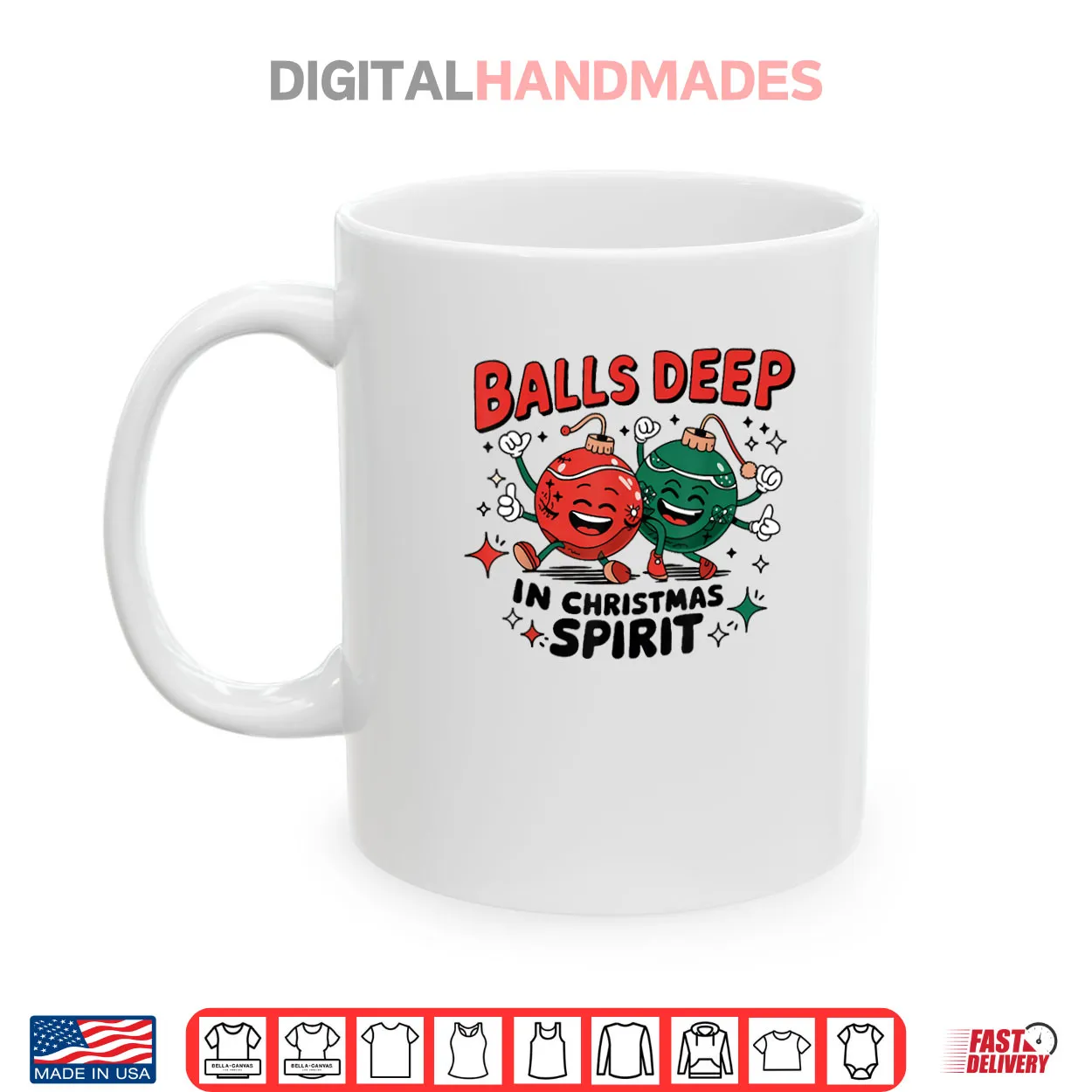 Balls Deep in Christmas Spirit Merry Christmas Bauble Shirt Balls Deep in Christmas Spirit Merry Christmas Bauble Shirt