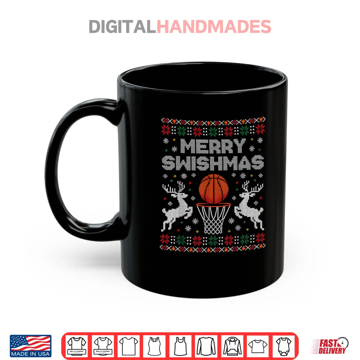 Basketball Christmas Ugly Sweater Merry Swishmas Shirt Basketball Christmas Ugly Sweater Merry Swishmas Shirt