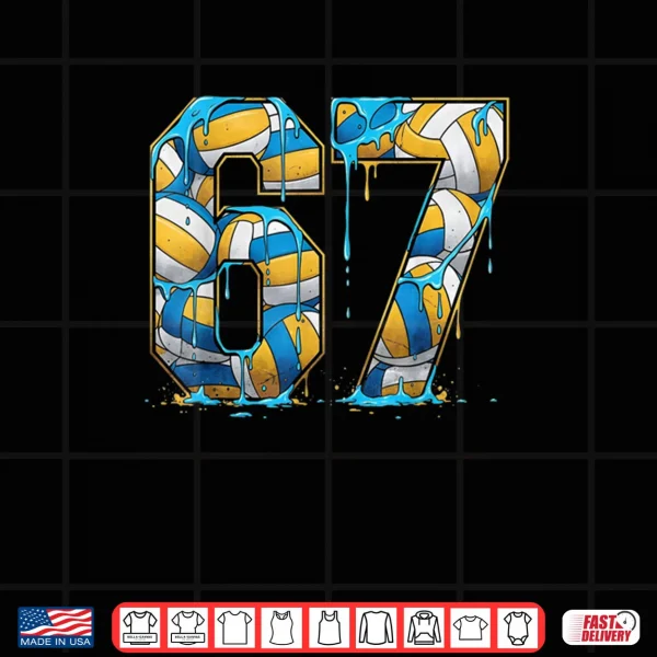 Volleyball 67 Six Seven Sport Funny Gen Alpha Z Meme Drip Shirt 4 Design Volleyball 67 Six Seven Sport Funny Gen Alpha Z Meme Drip Shirt