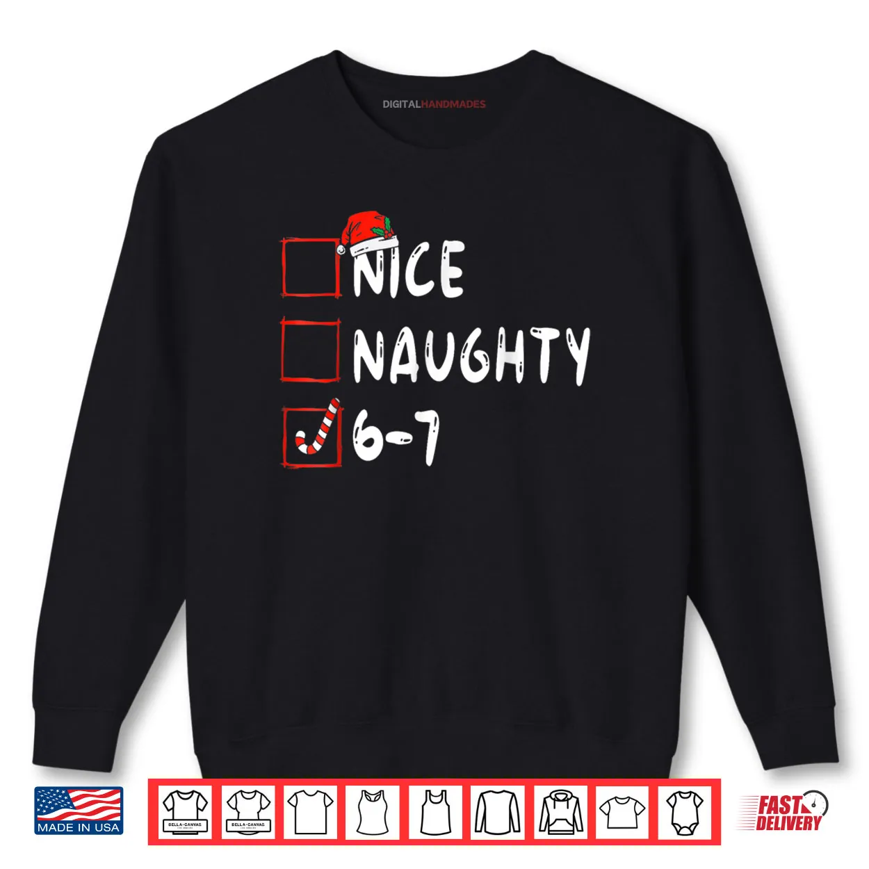 6 7 Meme Nice Naughty 67 Christmas Brain Rot Shirt 6 7 Meme Nice Naughty 67 Christmas Brain Rot Shirt