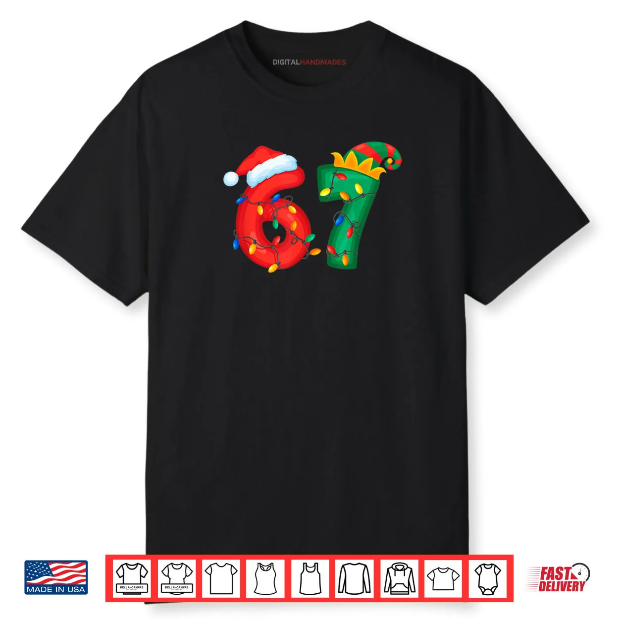 67 Meme Six Seven Funny Xmas Lights Pajamas Shirt 67 Meme Six Seven Funny Xmas Lights Pajamas Shirt