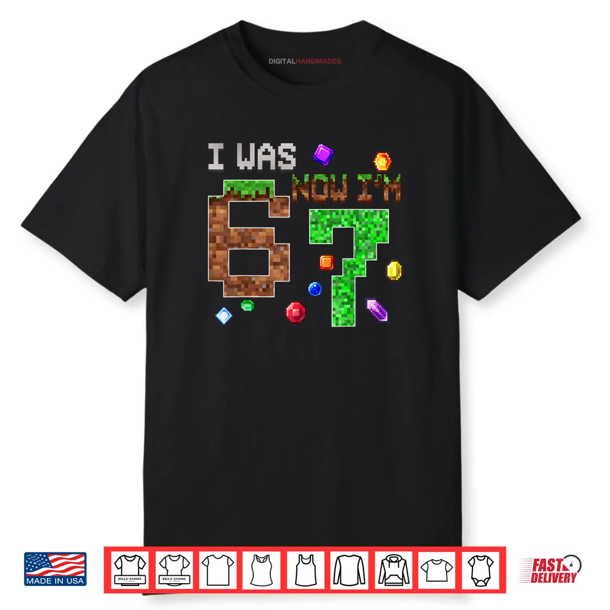 Retro I was 6 Now I’m 7 Birthday Gift Cute Shirt Retro I was 6 Now I’m 7 Birthday Gift Cute Shirt