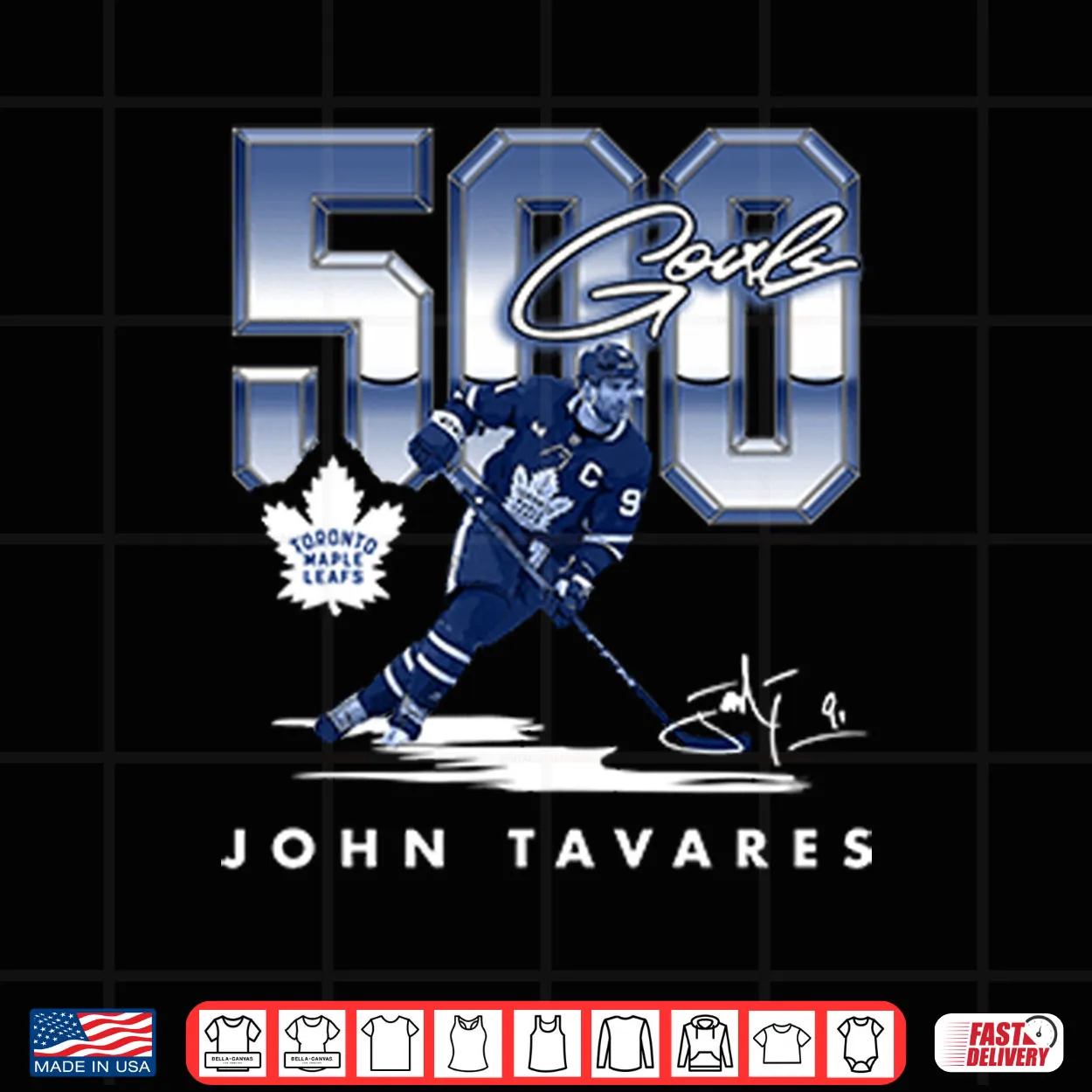 John Tavares Toronto Maple Leafs 500 Goals Shirt John Tavares Toronto Maple Leafs 500 Goals Shirt