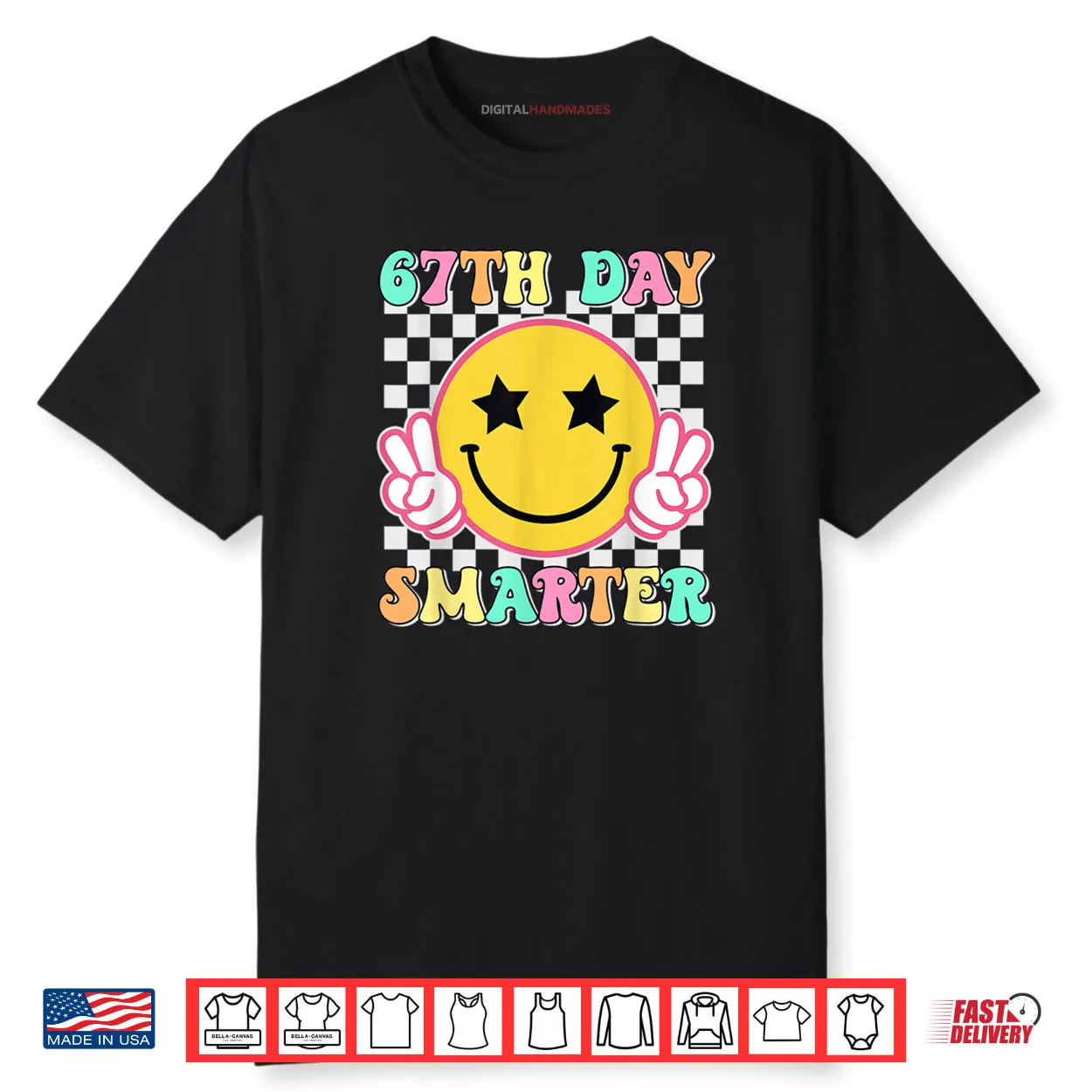 67th Day of School 67 Days Smarter Teacher Student Groovy Shirt.webp 67th Day of School 67 Days Smarter Teacher Student Groovy Shirt.webp