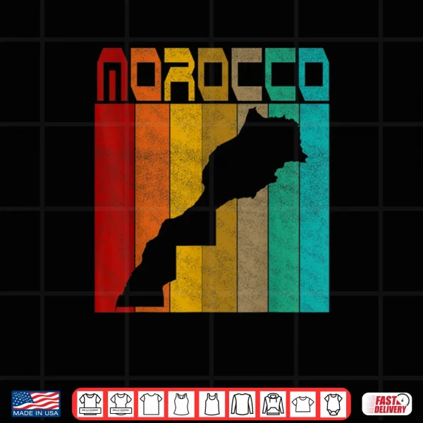 Design Morocco Map I Love Morocco Map Morocco Moroccan Pride Shirt