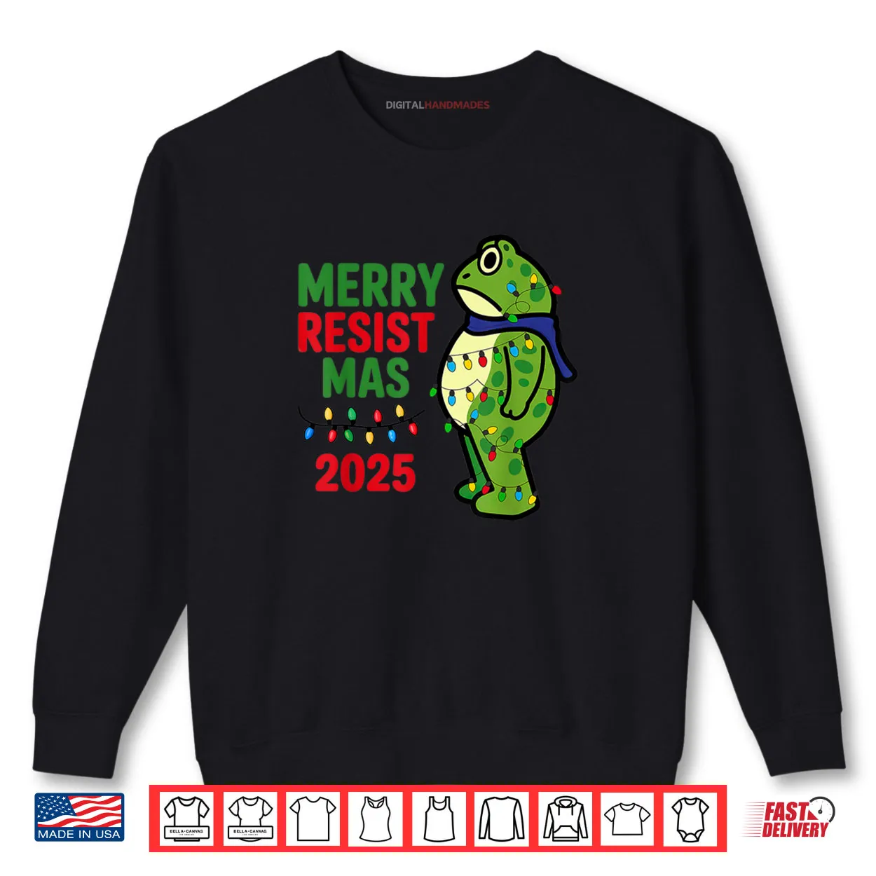 Merry Resistmas 2025 Portland Frog Resist Christmas Shirt Merry Resistmas 2025 Portland Frog Resist Christmas Shirt