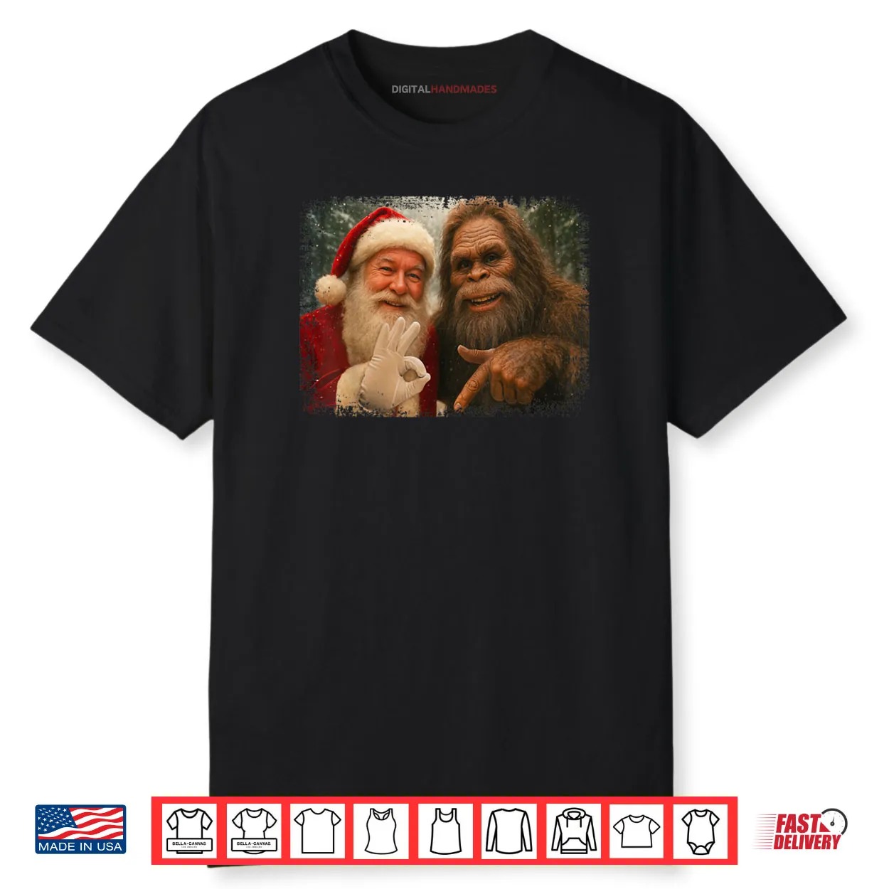 67 Santa with Bigfoot Six Seven 6 7 Meme Christmas Funny Shirt 67 Santa with Bigfoot Six Seven 6 7 Meme Christmas Funny Shirt
