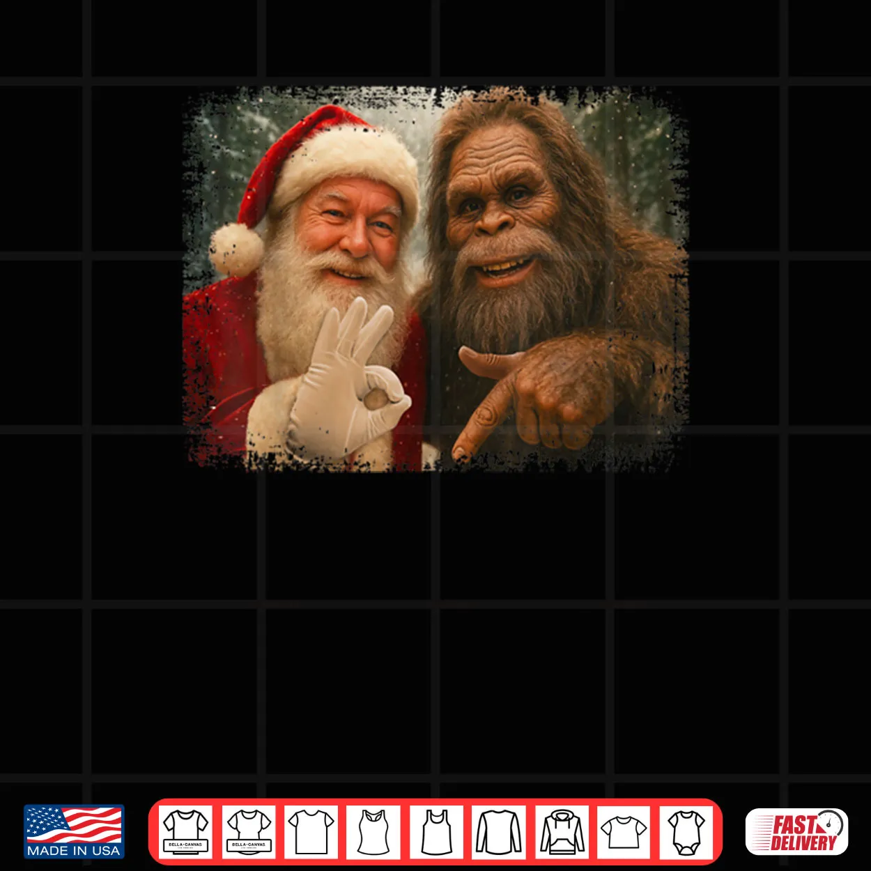 67 Santa with Bigfoot Six Seven 6 7 Meme Christmas Funny Shirt 67 Santa with Bigfoot Six Seven 6 7 Meme Christmas Funny Shirt