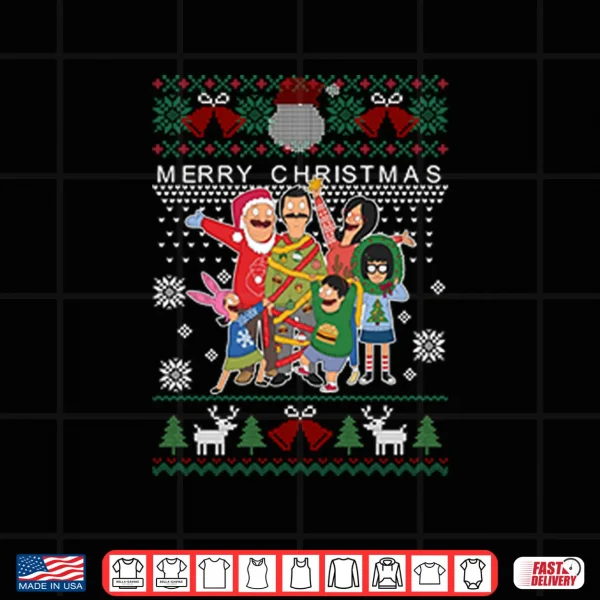 Bob’s Burgers Family Merry Christmas Shirt 4 Design Bobs Burgers Family Merry Christmas Shirt