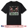 67 Bruh Christmas Plaid Antlers Santa Hat Meme Shirt