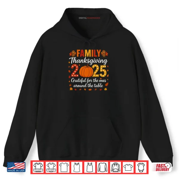 Hoodie Family Thanksgiving Shirts 2025 Outfits Pajamas Matching Set Shirt