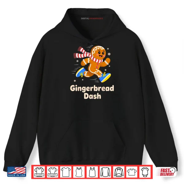 Christmas Gingerbread Dash Running Runner Xmas Marathon 5k Shirt 2 Hoodie Christmas Gingerbread Dash Running Runner Xmas Marathon 5k Shirt