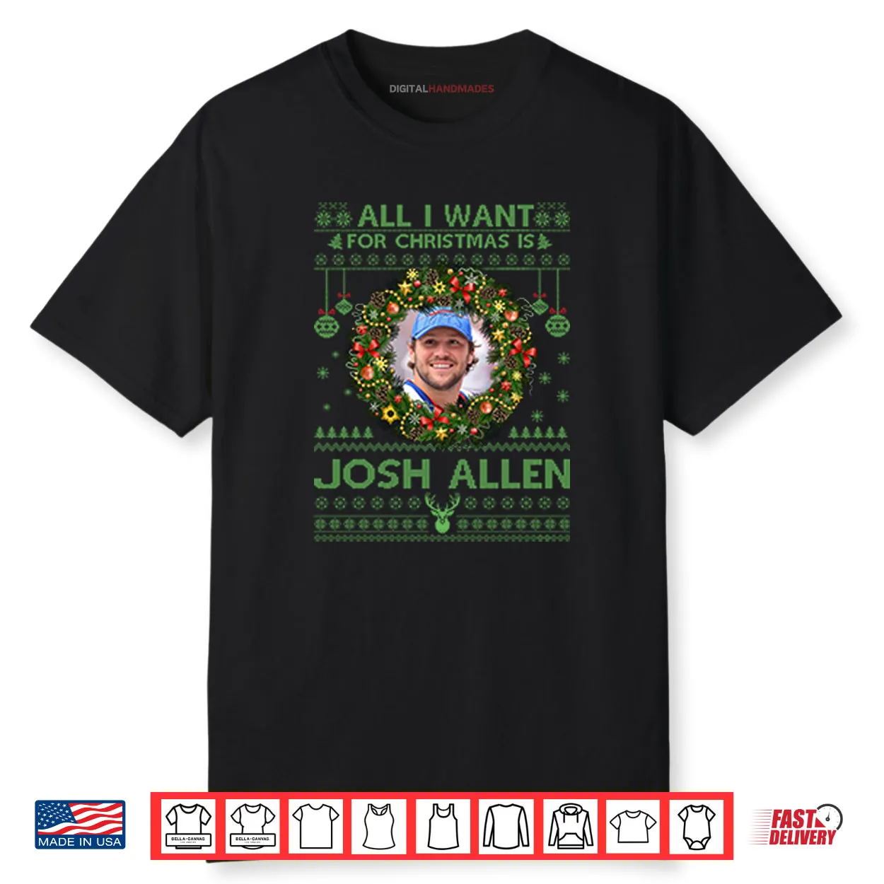 All I Want For Christmas Is Josh Allen Shirt All I Want For Christmas Is Josh Allen Shirt