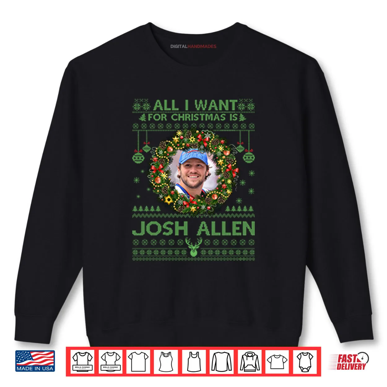 All I Want For Christmas Is Josh Allen Shirt All I Want For Christmas Is Josh Allen Shirt