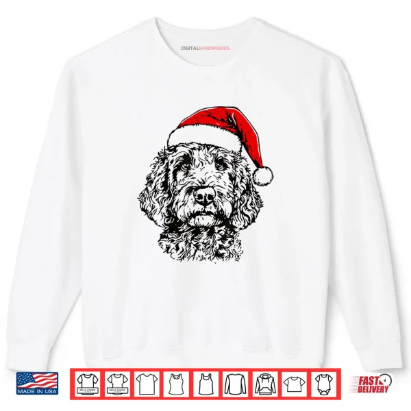 Sweatshirt Cute Merry Christmas Goldendoodle Santa Christmas Dog Lover Shirt