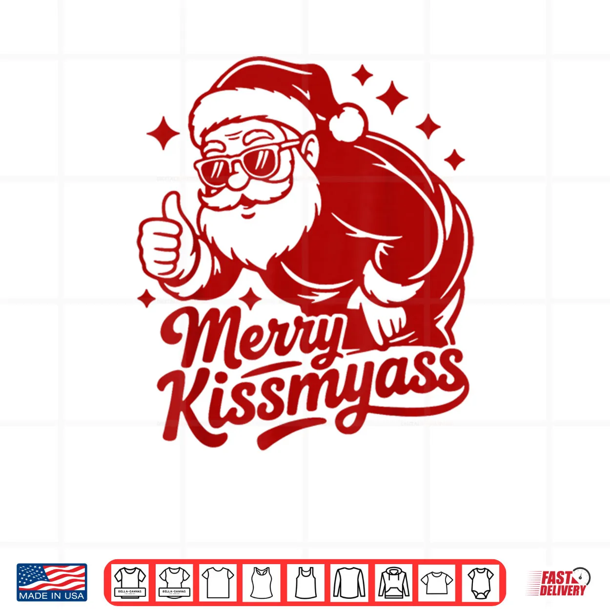 Merry KissMyAss X Xmas Santa Sunglasses Christmas Shirt Merry KissMyAss X Xmas Santa Sunglasses Christmas Shirt