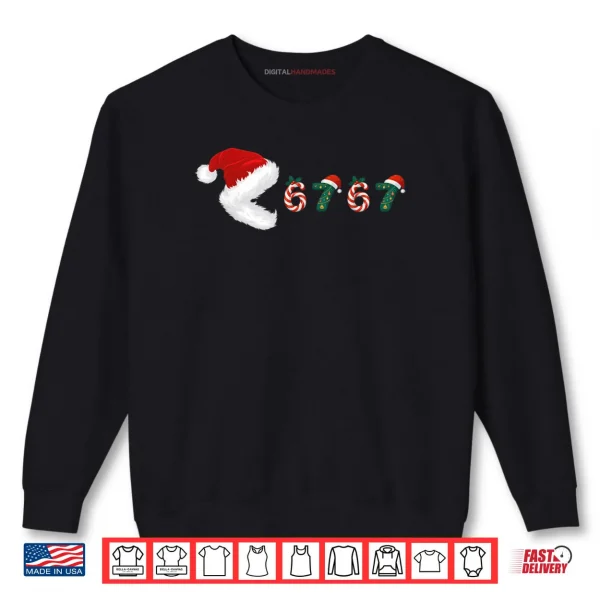 Sweatshirt Merry Christmas Pajamas Eating 67 Meme Six Seven Shirt