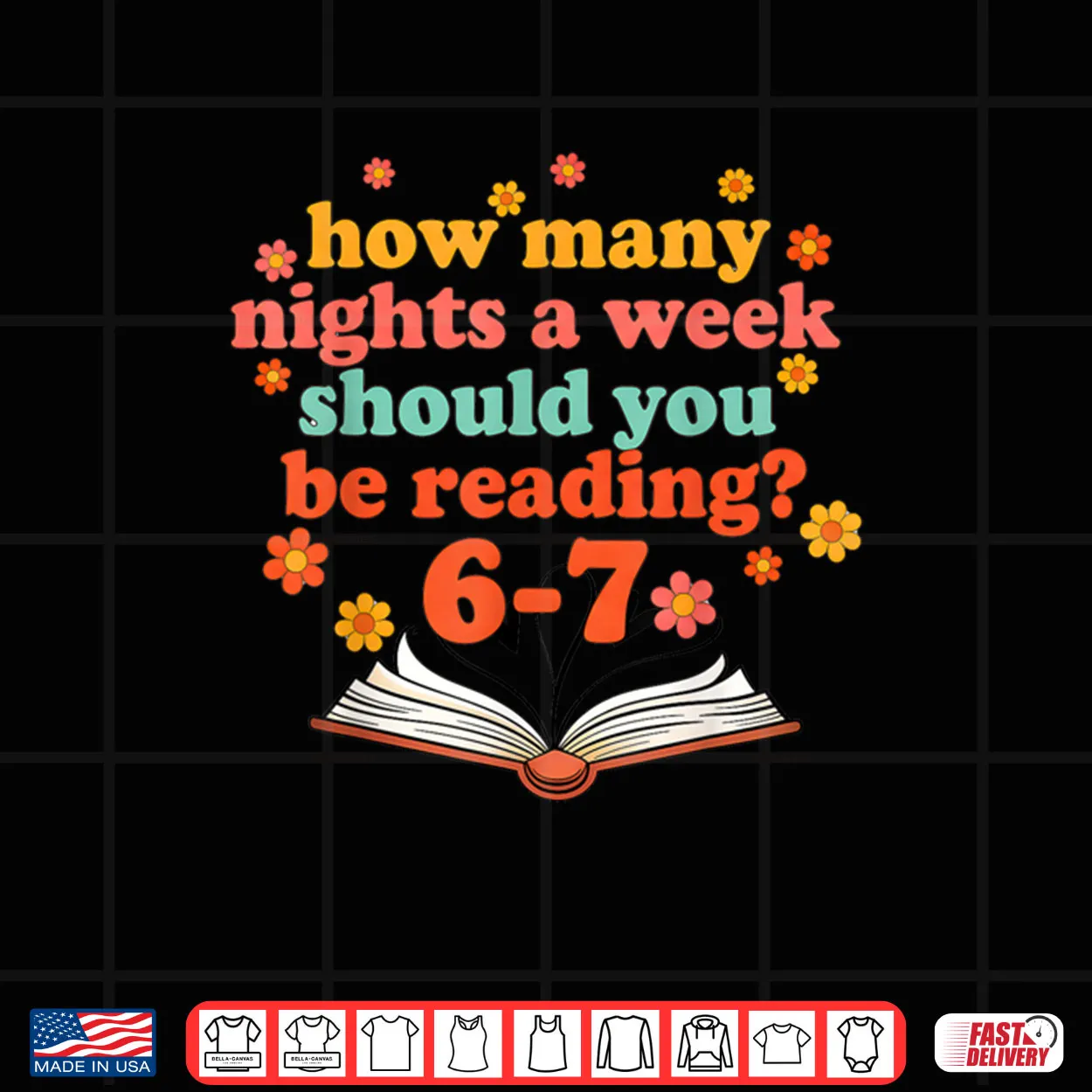 How Many Nights A Week Should You Be Reading Six Teacher Shirt How Many Nights A Week Should You Be Reading Six Teacher Shirt