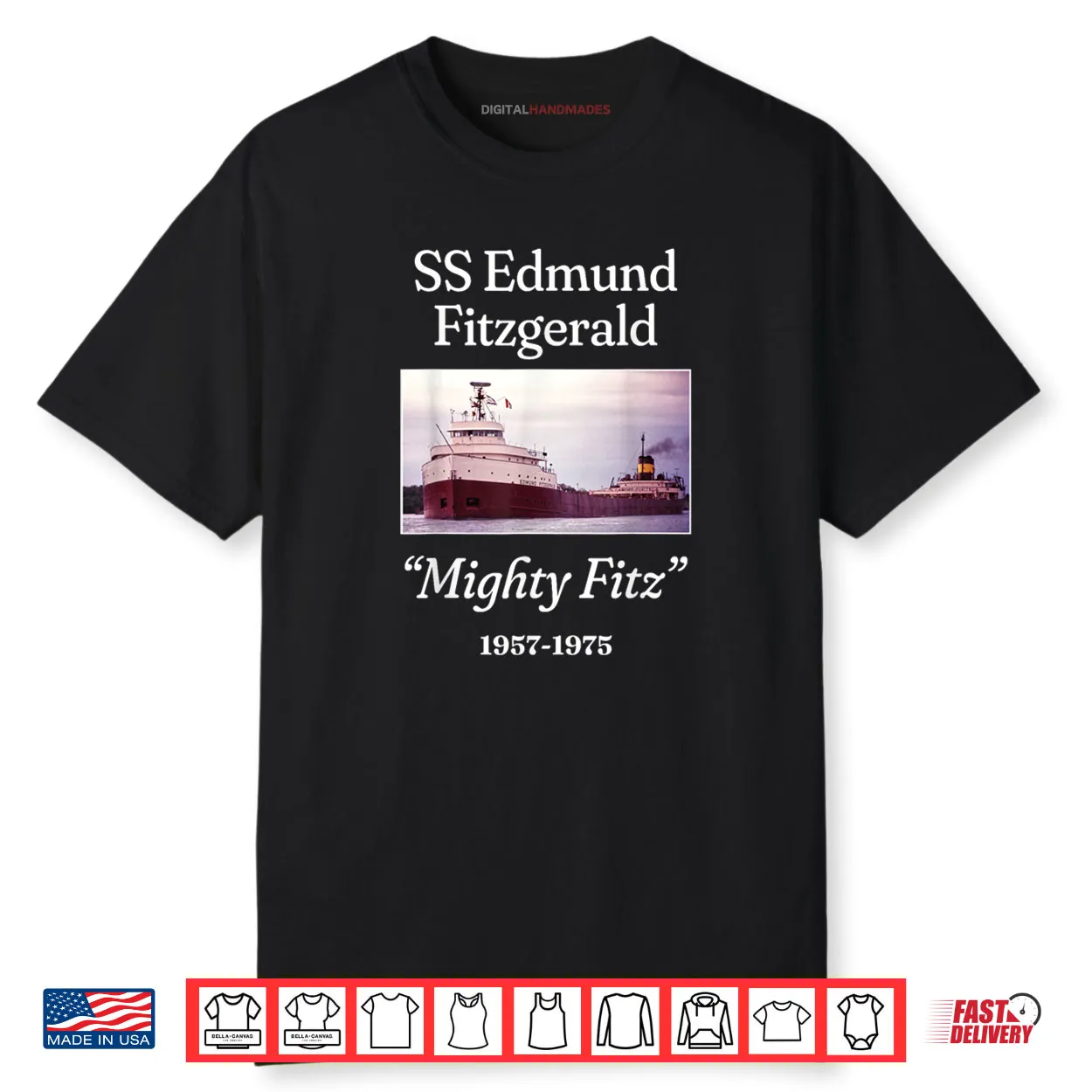 SS Edmund Fitzgerald Mighty Fitz Shirt SS Edmund Fitzgerald Mighty Fitz Shirt