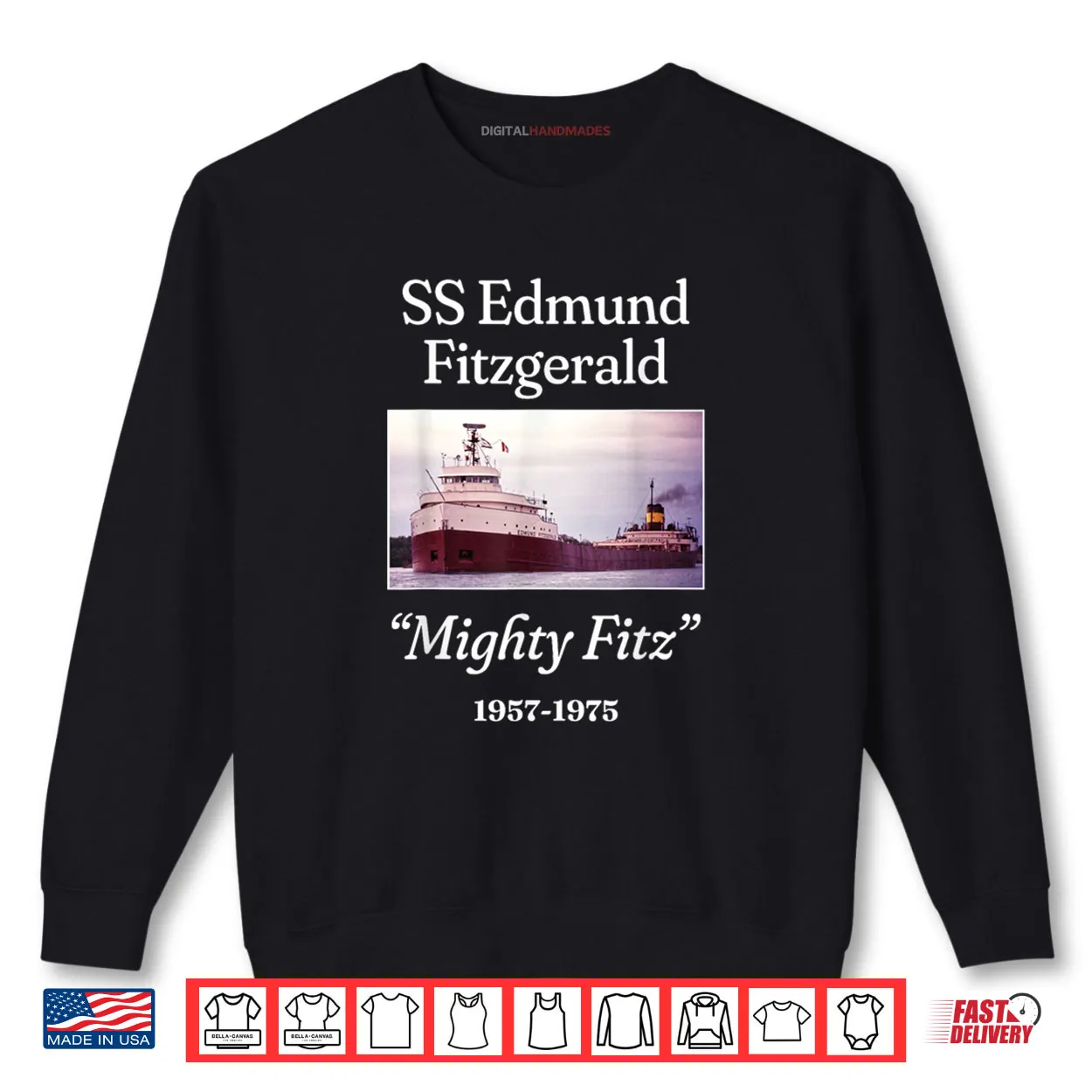 SS Edmund Fitzgerald Mighty Fitz Shirt SS Edmund Fitzgerald Mighty Fitz Shirt
