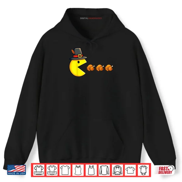 Thanksgiving Video Game Eating Turkey Gamer Shirt 2 Hoodie Thanksgiving Video Game Eating Turkey Gamer Shirt