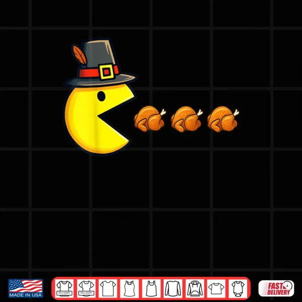 Thanksgiving Video Game Eating Turkey Gamer Shirt 4 Design Thanksgiving Video Game Eating Turkey Gamer Shirt