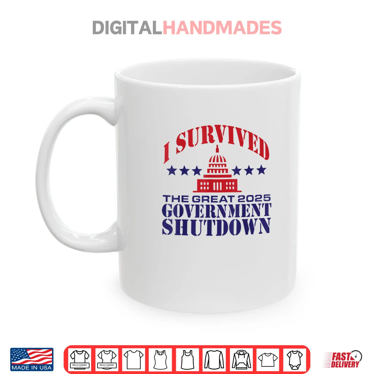 I Survived The Great 2025 Government Shutdown Shirt I Survived The Great 2025 Government Shutdown Shirt