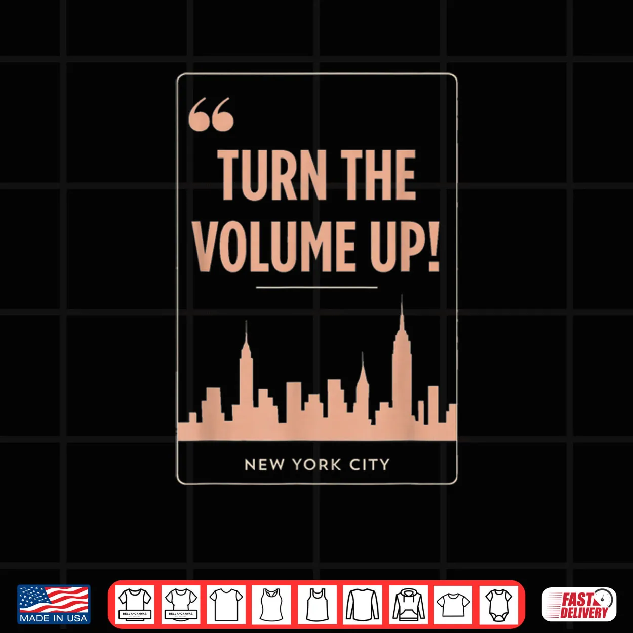 Turn The Volume Up NYC Skyline Zohran Mamdani for Mayor 2025 Shirt Turn The Volume Up NYC Skyline Zohran Mamdani for Mayor 2025 Shirt